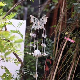 Decoratieve beeldjes Iron Art Retro Butterfly Dragonfly Wind Chime Vintage Creative Pendant