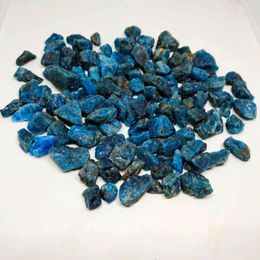 Figurines décoratives irrégulières, bleu naturel vert, Apatite, pierre de cristal, gravier, spécimen minéral brut