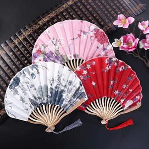 Figurines décoratives de Style japonais, en forme de coquillage d'été, artisanat, cadeau, décoration de la maison, éventail pliant, danse, accessoire de photographie à la main