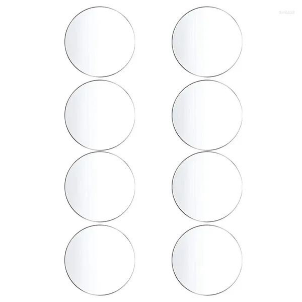 Figuras decorativas JFBL 36 piezas de disco acrílico transparente hoja circular de 4 pulgadas panel en blanco redondo grueso para manualidades DIY