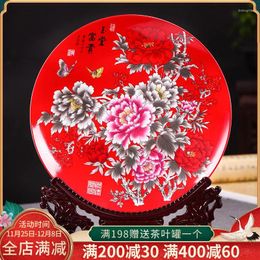 Figurines décoratives Jingdezhen Ornements en céramique Style chinois Plaque suspendue Décoration Accessoires Accessoires Gift Dxuialoi