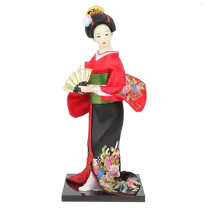 Figurines décoratives Kimono Japonais Geisha Manuel Ornement Ornement Style Decoration Dolls Wood Home Girl Figurine