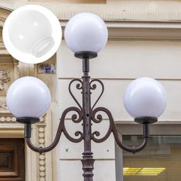 Figurines décoratives lampe poste boule abat-jour lumières extérieures ventilateur de plafond couvre acrylique Globe luminaire