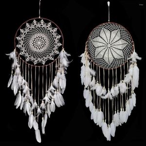 Decoratieve beeldjes Large Boho Decor Dream Catcher Nordic White Black Macrame Wall Hanging For Wedding Garden Home Girl's Room