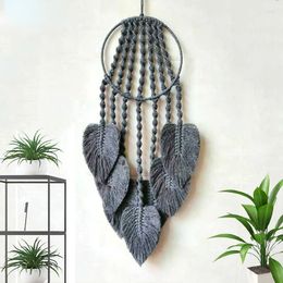 Decoratieve beeldjes blad macrame muur hangende kunst thuis decor katoen touw tasse dreamcatchers woonkamer decoratie bohemien tapijt