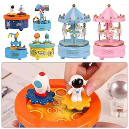 Figurines décoratines LED Carrousel Music Box Merfor-go-rond Rotation Horse Toy Enfant Baby Cadeaux Artware Home Decor