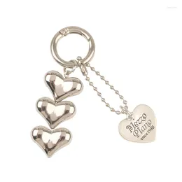 Figurines décoratives Love Car Key Ring Pendant Creative Heart Heart Creaded Chain Accessoires