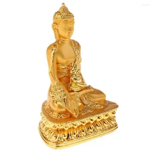 Figurines décoratives méditation Bouddha statue religion sculpture pharmacienne bouddhiste figurine bénisse la maison familiale protection efficace