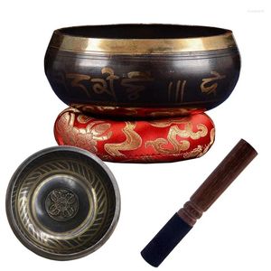 Decoratieve beeldjes Meditatietherapie Yoga Tibet Boeddhistische kom voor muziekgeluiden Tibetaans Boeddhisme Nepal Copper Bowls Nepalese geluid zingen