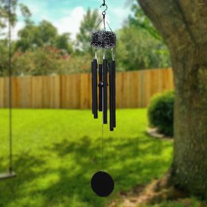 Decoratieve beeldjes Memorial Wind Chimes 6 Aluminium Tubes Bell Soothing Melody Clearing Elegant Hangend Large voor balkon achtertuin