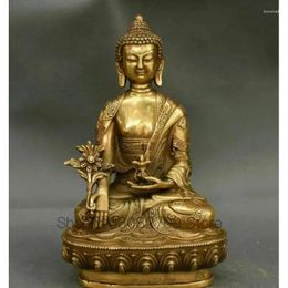 Figurines décoratives Menla Bouddha Statue Dragon Bhaisajya Copper