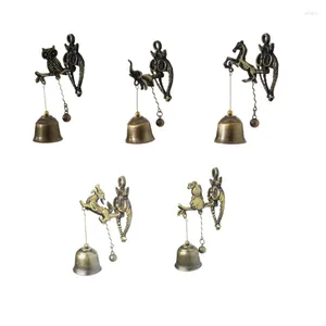 Figurines décoratives en métal, cloche de décoration, pendentif de porte, carillons éoliens, fabrication d'ornements artistiques suspendus