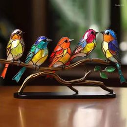 Decoratieve beeldjes Metaal Kolibrie Vogel Muur Kunstwerk Decor Voor Huis Tuin Buiten Standbeelden Sculpturen Miniaturen Ornamenten Slaapkamer