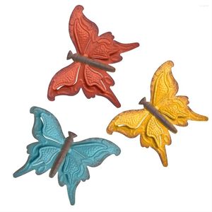 Figurines décoratives Metal Met-dimension Butterfly Mur Decor Sculpture Art Sculpture pour les murs intérieurs Accueil