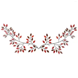 Decoratieve beeldjes Metallic Wall Art Leaf Vine Olive Branch Hanging Home Decoratie IJzer 30 16 cm DIY Apparel Sewing Supplies 1/2pcs