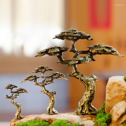 Figurines décoratives Miniature, pin de bienvenue en cuivre, petit décor de Faux arbre pour Statues de bonsaï, décorations de paysage, bricolage