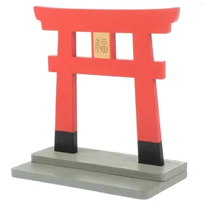Decoratieve beeldjes Miniatuur Pagode Standbeeld Shinto-heiligdom Japans Model Aziatisch Decor Thuis 3d Houten Puzzel Po Ornament Meubilair