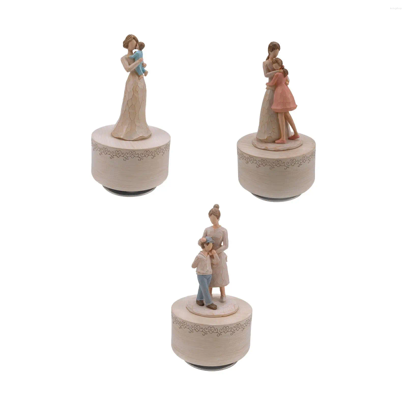 Figurine decorative Regalo per la festa della mamma Carillon rotante Regali per la mamma per la mamma
