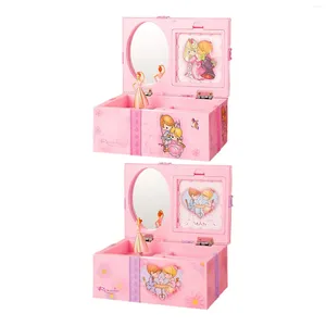 Decoratieve beeldjes Musical Boxes Children Sieraden Doos Sieraden Trinket Storage Keeping met Lid Dresser voor verjaardagen Decor