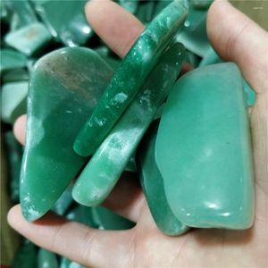 Decoratieve beeldjes Natuurlijke Aventurijn Groene Jade Gepolijst grind Aquariumaccessoires Tuindecoratie Rotsen Te koop Kristal