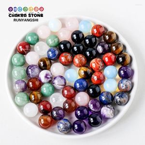 Decoratieve beeldjes Natural Crystal Ball 16mm Feng Shui Collection Home Gemstone Reiki Chakra Stone Meditation Decoration for Doctor
