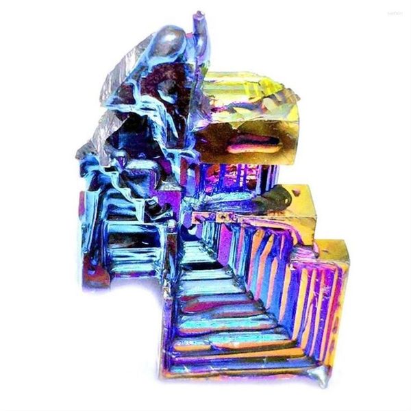 Minéraux matériels de minerai de fer de bismuth de cristal naturel de figurines décoratives