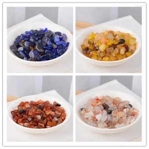 Figurines décoratives en cristal naturel, pierre de Quartz, spécimens minéraux, couleur d'aquarium, perles Aura de guérison, décoration de jardin