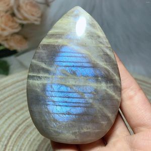 Figurines décoratives Crystals naturels Rainbow Moonstone Freeform Free Haraling High Quality Wholesale Gemstone Home Decoration Room Decor Stone