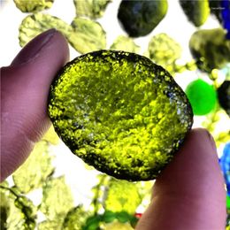 Figurines décoratives Natural Czech météorite Impact de verre Billes de verre rugueux Énergie cristalline guérir la décoration de la maison