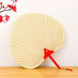Decoratieve beeldjes natuurlijke handgemaakte Chinese stijl koeling bamboe geweven handgeweven huizendecoratie stro ventilator palmblad hand