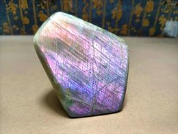 Decoratieve beeldjes natuurlijke kwarts kristalenergie paarse labrador steen woonkamer decor voodoo chakra reiki genezing