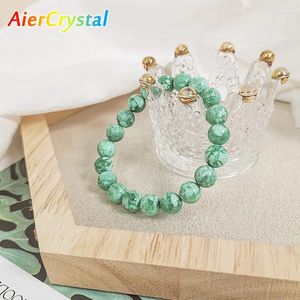 Figurines décoratives pierre naturelle éosphorite Turquoise 12mm, accessoires de bracelet de perles, cadeau pour fille, bricolage fait à la main, mode femmes cristal minéral