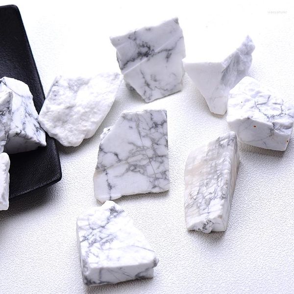 Figurines d￩coratives Natural White Turquoise Quartz min￩raux sp￩cimen de forme irr￩guli￨re roche rugue