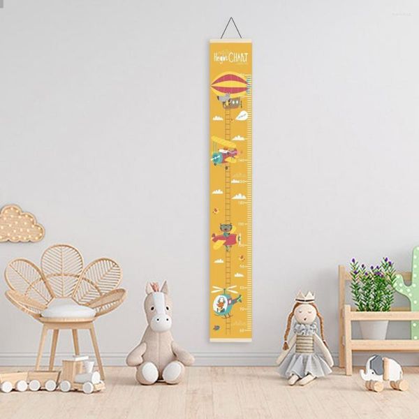 Figuritas decorativas, regla de altura nórdica para niños, tabla de crecimiento colgante, pegatina de pared para habitación de niños, guardería