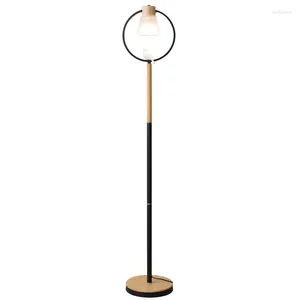 Decoratieve Beeldjes Nordic Creatieve Massief Houten Slaapkamer Studie Meisje Internet Celebrity Vloerlamp Ijzer Art