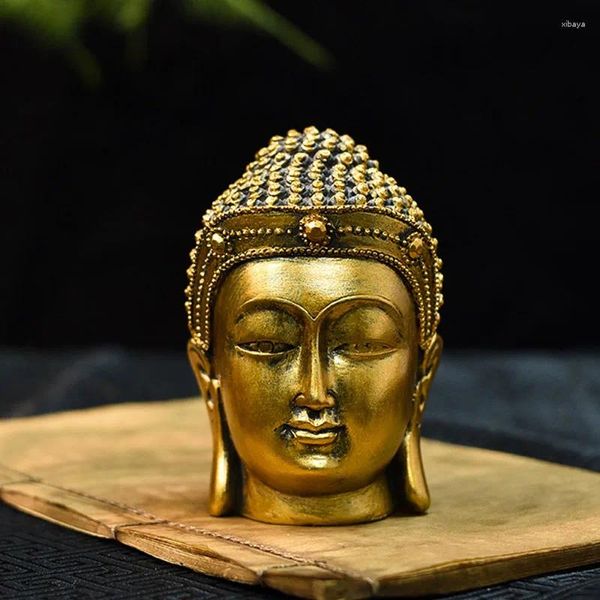 Figuras decorativas Estatuas de la cabeza de Buda Antiguo del norte