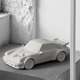 Decoratieve beeldjes Objecten Corrode auto's standbeeld abstract Automobile Model Art Resin Sculpture Craft American Home Decor Accessories Chris Chris