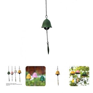 Decoratieve beeldjes objecten Japanse windbel glad oppervlak ronde hoeken vintage duurzaam enkel blad ontworpen windchimedecoratief