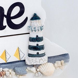 Decoratieve beeldjes objecten moderne minimalistische zeilboot Welboot bord voordeur decor mediterrane stijl decoratie woonkamer ornament