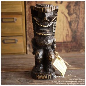 Decoratieve beeldjes Objecten Verkoop Sales American Maori Statue Totem Decoratie Resin Folk Art Mascot Hawaii Tiki Culture Tropical Style Patron