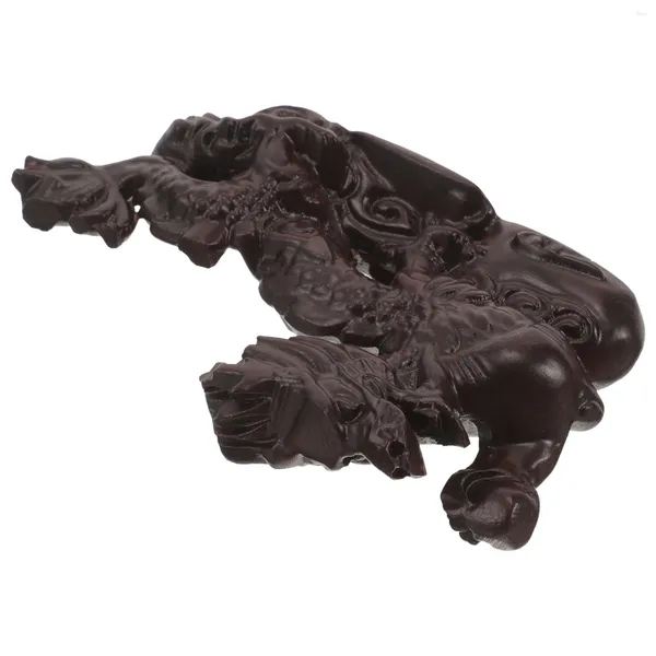 Figurines décortines Office décor dragon ornement petit artisanment décoration de forme d'artisanat décorer la prospérité de richesse chinoise