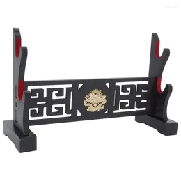 Figurines décoratines Sword Stand Afficher le rack de protection en velours pour Katana Genji Templier japonais -dragon