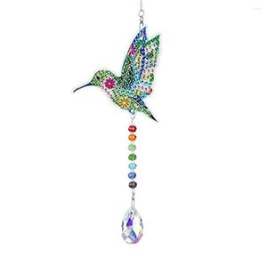 Figurines décoratives peinture bricolage pendentif coloré décors pour la maison accessoires ménage scène disposition suspendus décor accessoire artisanat oiseau