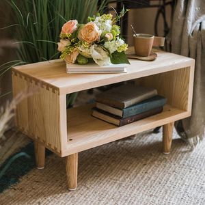 Figurines décoratives en étain série de bûches en bois massif tabouret à langer multifonctionnel Table carrée meubles design