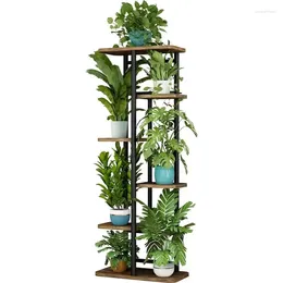 Figurines décoratives support de plantes 6 niveaux 7 supports de fleurs multiples, étagères de rangement, organisateur d'affichage d'intérieur