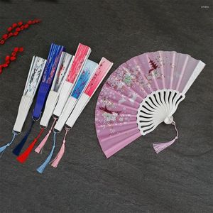 Decoratieve beeldjes Plastic Fan Party Dance Hand Vouwen Chinese Vintage Stijl Art Craft Gift Home Decoratie Ornamenten