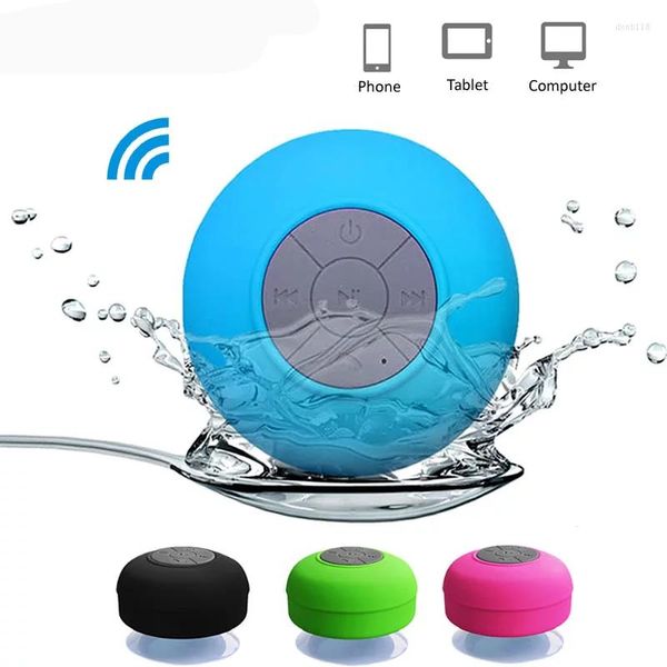 Figuritas decorativas, Altavoz portátil con Bluetooth, altavoces inalámbricos impermeables para ducha para teléfono, altavoz para coche, caja de música
