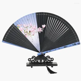 Decoratieve Beeldjes Draagbare Mini Opvouwbare Fan Chinese Klassieke Hanfu Bijpassende Handheld Oudheid Culturele Ambachtelijke Gift Thuis Ventilador