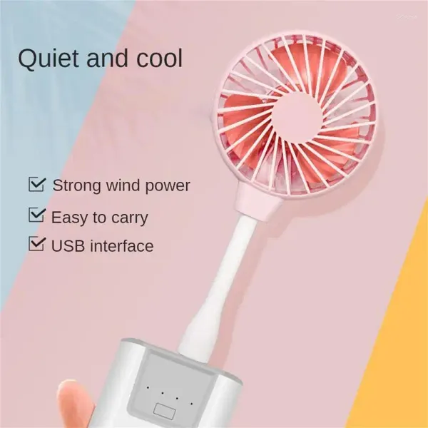 Figuras decorativas enchufe de ventilador USB portátil y reproducción a mano enfriamiento flexible en línea mesa de oficina silenciosa computadora portátil Power Bank Mini