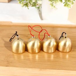 Figurines décoratives Pure Copper Metal Bell Wind Carillage Pendant Porte anti-Thef